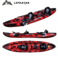 2020 China OEM wholesale family sea kayak with paddle and 3 seats